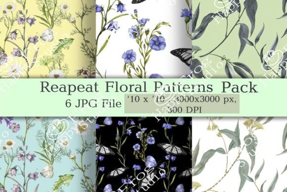 Download Repeat Botanical Patterns - Premium Resources