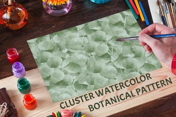Download Cluster Watercolor Botanical Patterns - Botanical patterns Collection