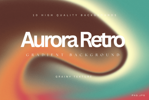Download 10 Retro Aura Gradient Grainy Background - Grainy Collection