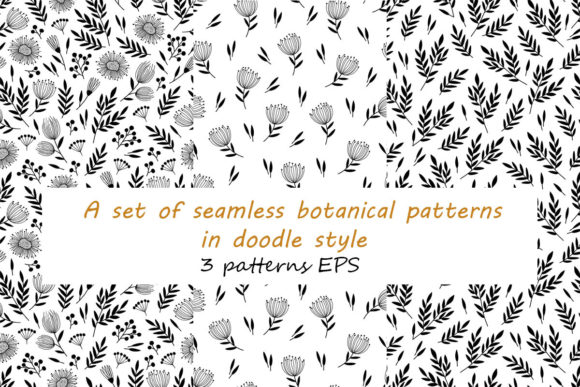 Download A Set of Seamless Botanical Patterns - Premium Resources