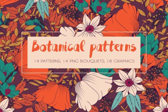 Download Botanical Patterns and Graphics - Premium Resources